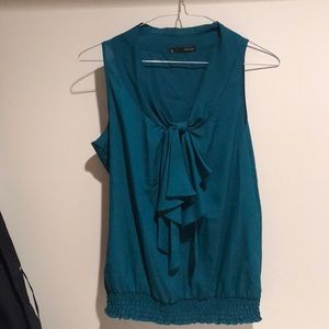 Large Marine Blue Blouse - 100% Polyester